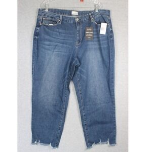 Nicole Miller Straight Leg Jeans - Blue
